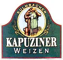 Brauereischild Kulmbacher Kapuziner aus Email