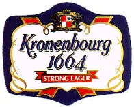 Brauereischild Kronenbourg 1664 aus Email