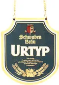Brauereischild Schwaben Bräu Urtyp aus Email